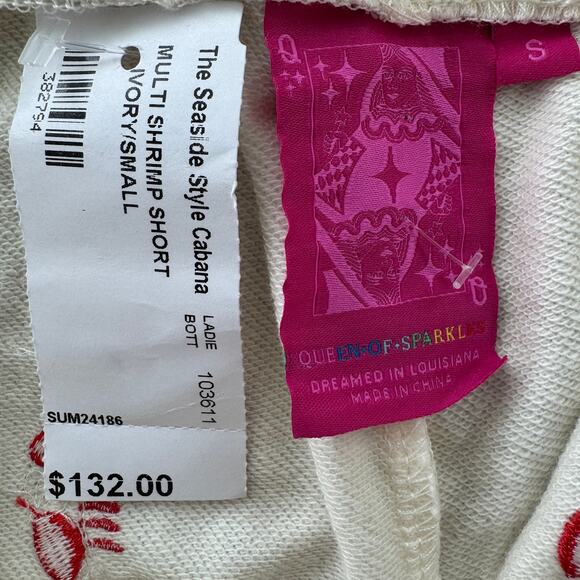 Queen of Sparkles Shrimp Short Ivory - Picture 10 of 11